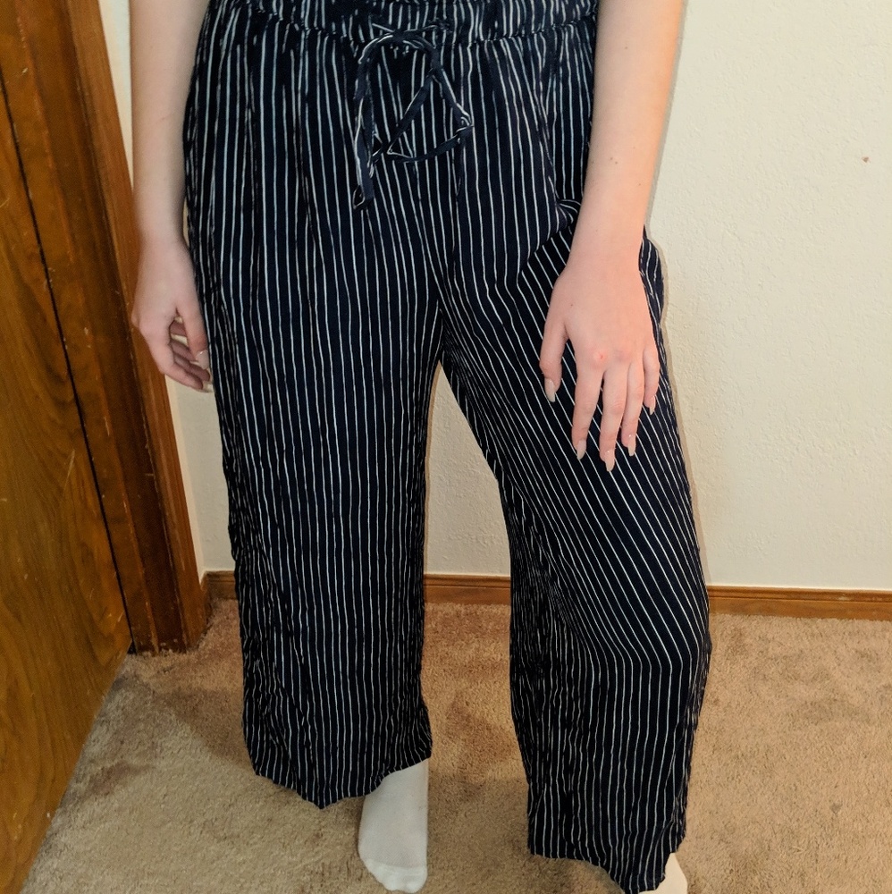 NWOT Striped Flowy Pants
